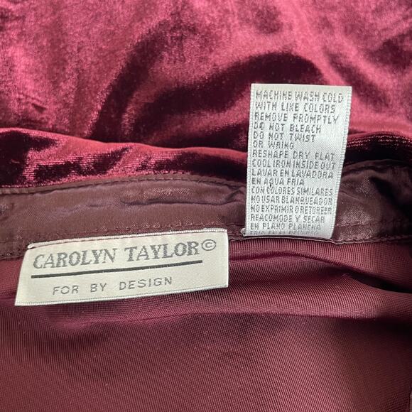 Velvet Top Womens Size Large Burgundy Button Witchy Whimsigoth Fairy Grunge Y2K - Picture 9 of 11